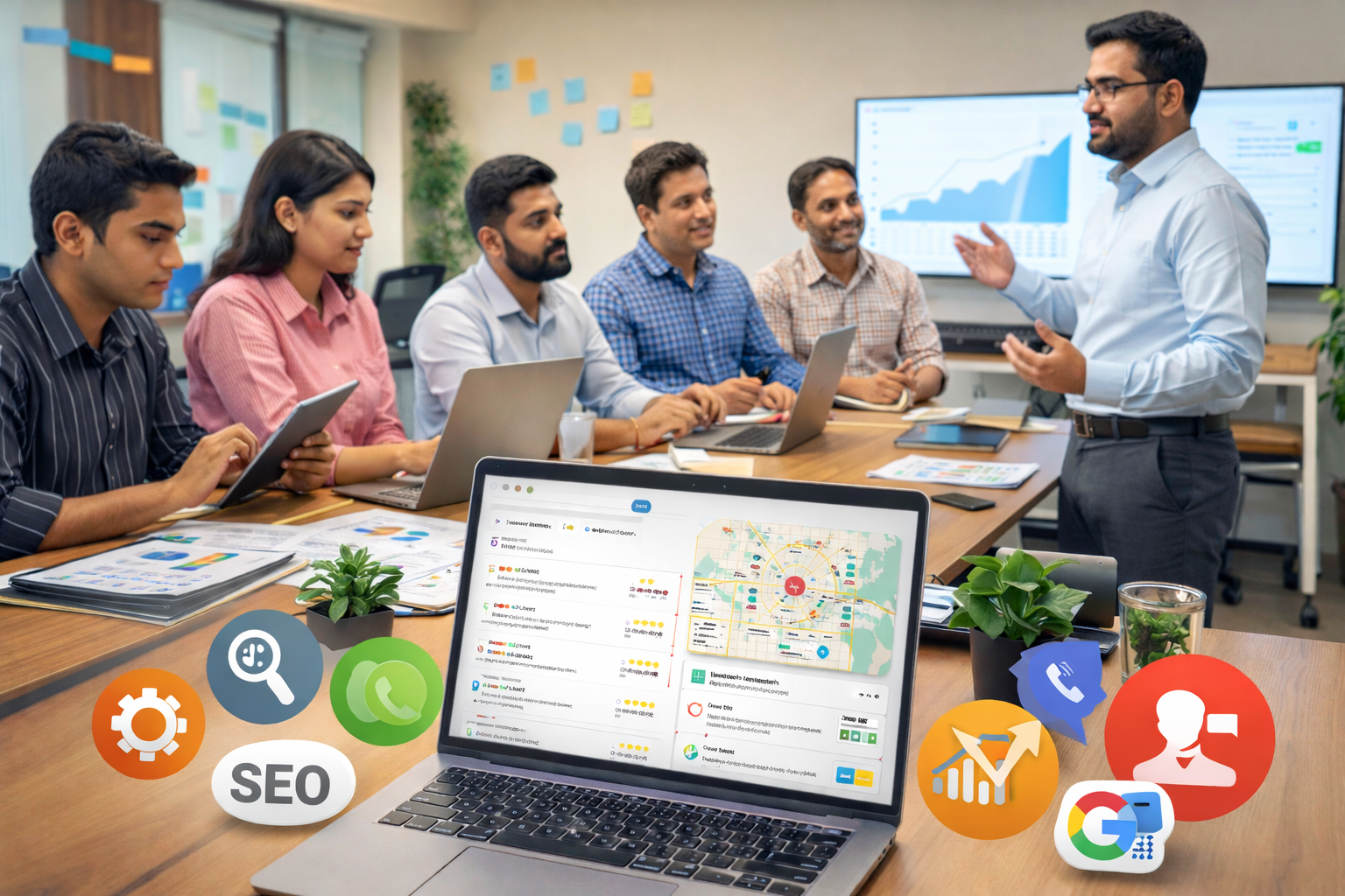 SEO optimization services in Meerut for local businesses by a professional digital marketing agency